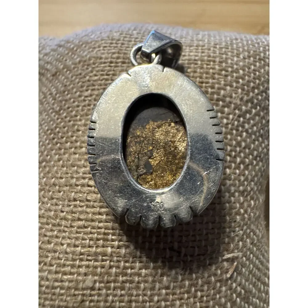 Spiny Oyster Turquoise 925 Pendant